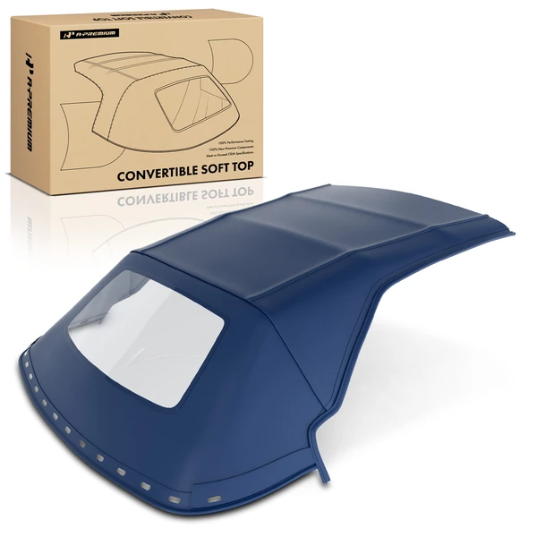Blue Convertible Soft Top with Plastic Window for Ford Mustang 1994-2004 2-Door