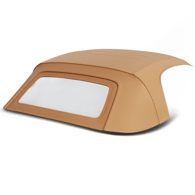 Tan Convertible Soft Top with Glass Window