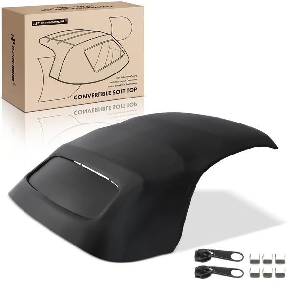 Black Three-layer Composite Material Convertible Soft Top for 2002-2012 Porsche 911