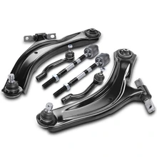 2008-2013 Nissan Rogue A Set of 6 Control Arm and Tie Rod End Kit Front Side A-Premium APCA3896