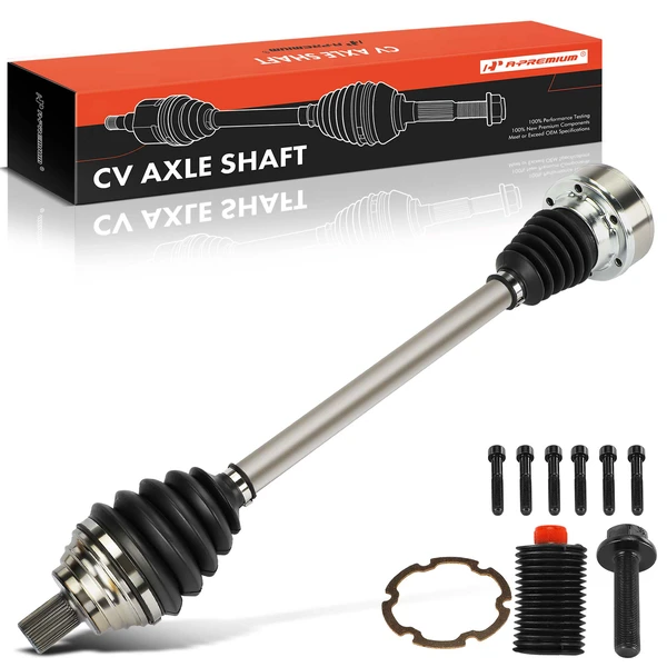2010-2016 Audi TT Quattro 1-Pc CV Axle Shaft Assembly Rear Right Passenger Side A-Premium APCVA2926