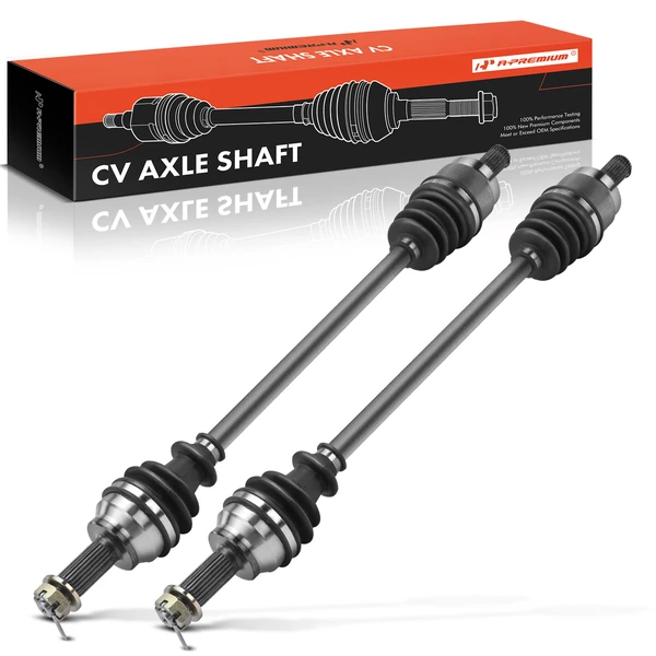 2-Pc CV Axle Shaft Assembly Rear Driver & Passenger A-Premium APCVA1834