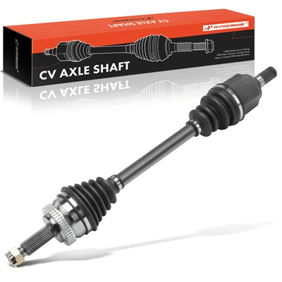 Front Driver CV Axle Shaft Assembly with ABS Ring