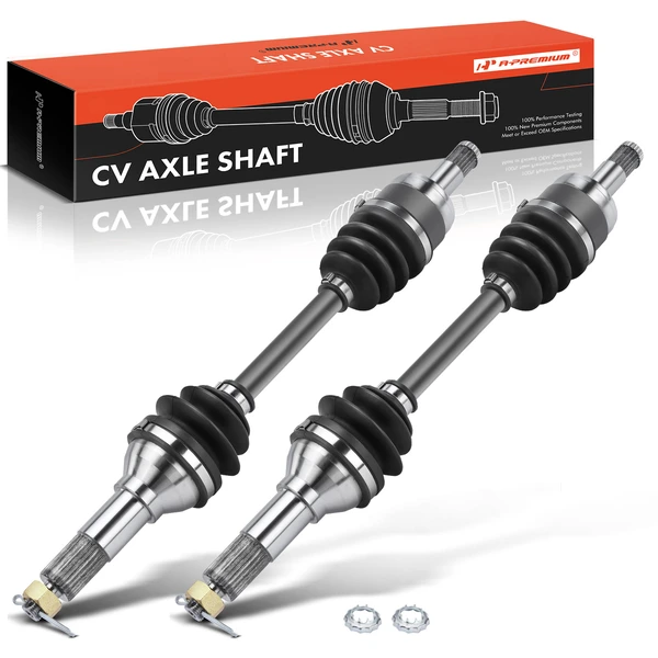 2000-2002 Yamaha Kodiak 400 2-Pc CV Axle Shaft Assembly Front Driver & Passenger A-Premium APCVA2047