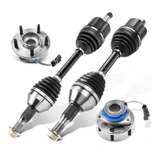 4 Pcs Front CV Axle Wheel Hub Bearing