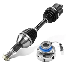 Front Driver CV Axle Shaft + Hub Bearing