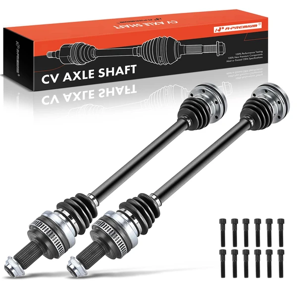 2-Pc CV Axle Shaft Assembly Rear Driver & Passenger A-Premium APCVA2121