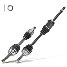 1993-1997 Nissan Altima 2pc CV Axle Shaft Assembly Front Driver & Passenger A-Premium APCVA1621