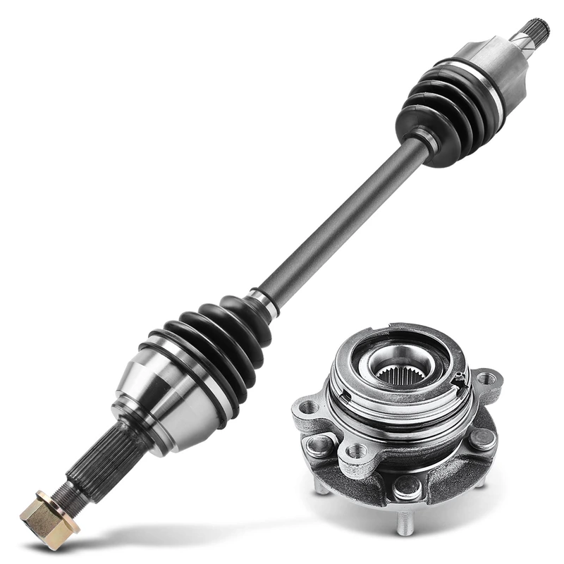 Front Driver CV Axle Shaft + Hub Bearing for 2013 Nissan Altima