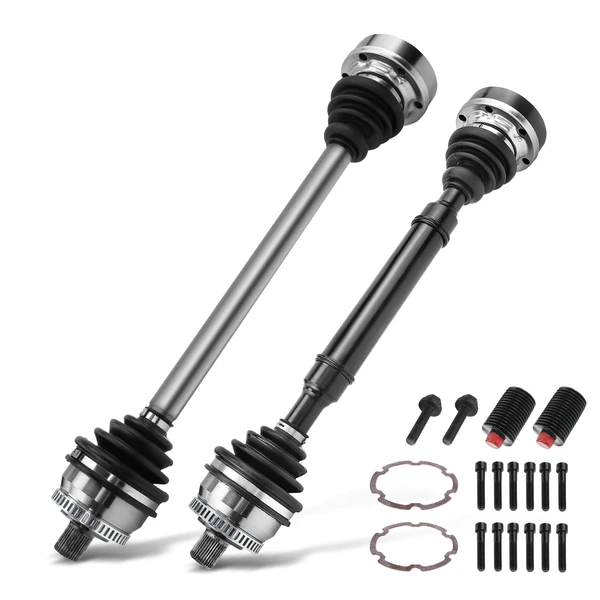 1997-2000 Audi A4 2-Pc CV Axle Shaft Assembly Front Driver & Passenger A-Premium APCVA1291