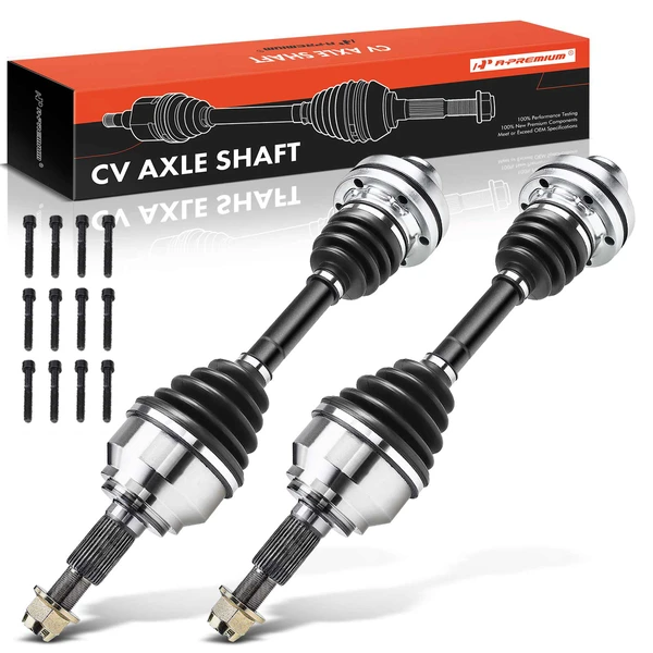 2003-2006 2008-2010 Porsche Cayenne 2-Pc CV Axle Shaft Assembly Front Driver & Passenger A-Premium APCVA1294