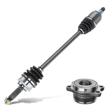 Rear Driver CV Axle Shaft + Hub Bearing