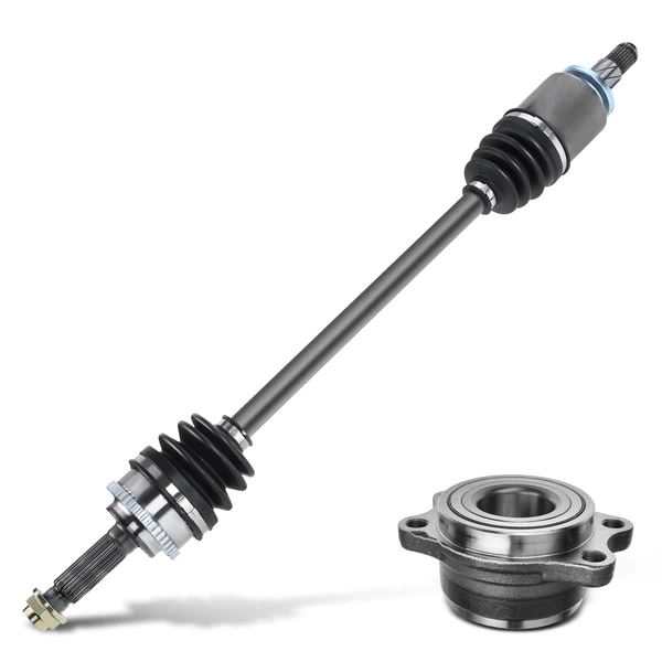 2-Pc Axle and Wheel Hub Assembly Kit Rear Passenger A-Premium APCVA2477