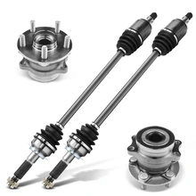 Rear CV Axle Shaft + Hub Bearing for Subaru Forester 2014-2018 H4 2.0L H4 2.5L