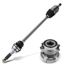 Rear Driver or Passenger CV Axle Shaft + Hub Bearing