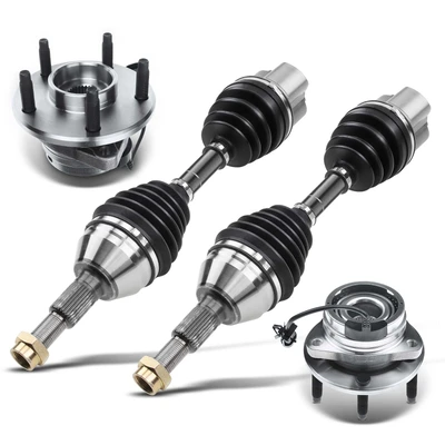 Front CV Axle Shaft + Hub Bearing