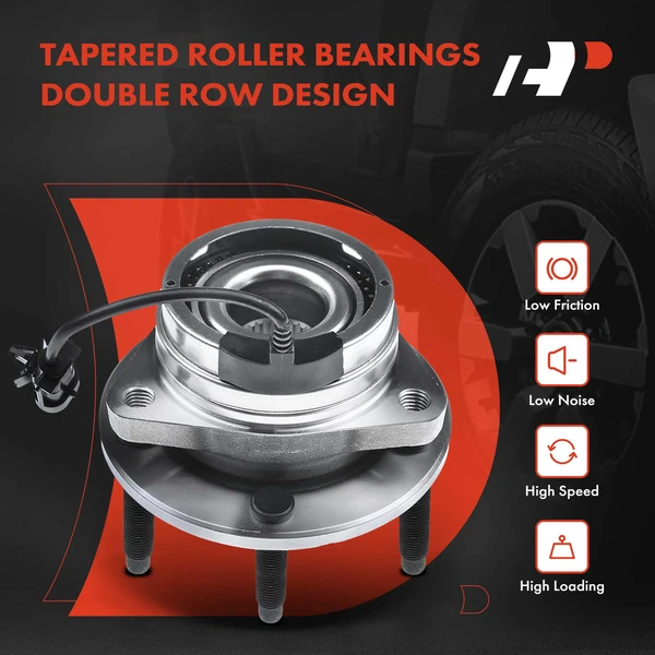 2-Pc Axle and Wheel Hub Assembly Kit Front Driver & Passenger A-Premium APCVA2447