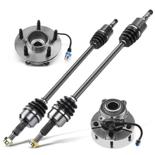 4-Pc CV Axle Shaft Assembly + Hub Bearing, Rear Driver & Passenger, A-Premium APCVA2452