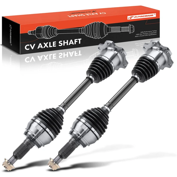 2007-2014 GMC Yukon XL 1500 2-Pc CV Axle Shaft Assembly Front Driver & Passenger A-Premium APCVA1213