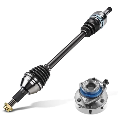 Rear Driver CV Axle Shaft + Hub Bearing