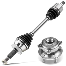 2007-2009 Hyundai Santa Fe 2pc Axle and Wheel Hub Assembly Kit Front Left Driver Side A-Premium APCVA2464