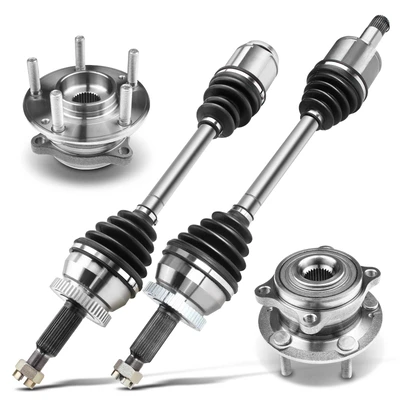 Front CV Axle Shaft + Hub Bearing