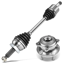 2007-2009 Hyundai Santa Fe 2pc Axle and Wheel Hub Assembly Kit Front Left Driver Side A-Premium APCVA2466
