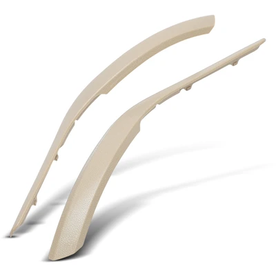 2 Pcs Driver & Passenger Beige Interior Door Handle Panel Trim