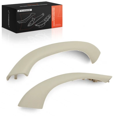 2 Pcs Driver & Passenger Oyster Interior Door Pull Handle Trim Cover Set