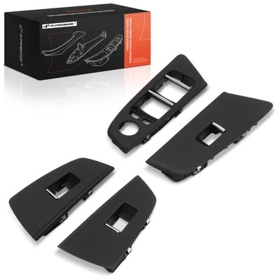4 Pcs Front Driver Interior Door Handle Window Switch Armrest Panel Set