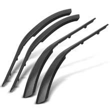 4 Pcs Driver & Passenger Black Interior Door Handle Panel Trim