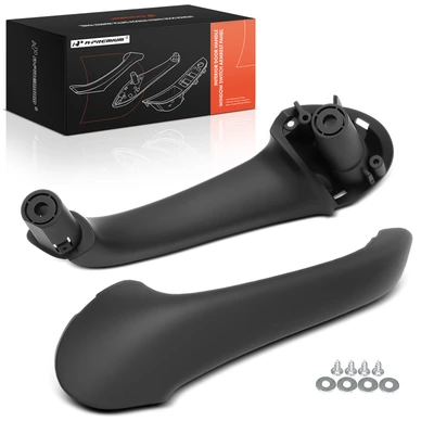 Front Passenger Black Interior Door Pull Handle