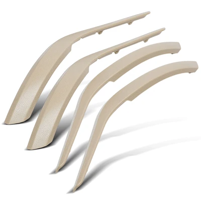 4 Pcs Driver & Passenger Beige Interior Door Handle Panel Trim