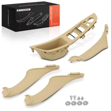 4 Pcs Driver & Passenger Beige Interior Door Handle Panel Cover Trim Set