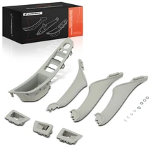 7 Pcs Driver & Passenger Gray Interior Door Handle Panel Cover Trim Set for 2010-2013 BMW 528i
