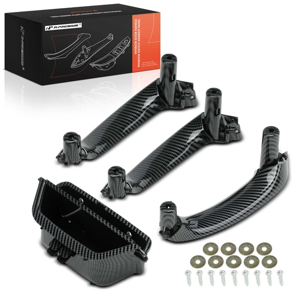 4 Pcs Driver & Passenger Door Pull Handle Panel Trim for BMW F25 X3 2011-2017 F26 X4 2015-2018