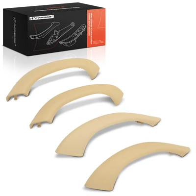 4 Pcs Driver & Passenger Beige Interior Door Pull Handle Trim Cover Set