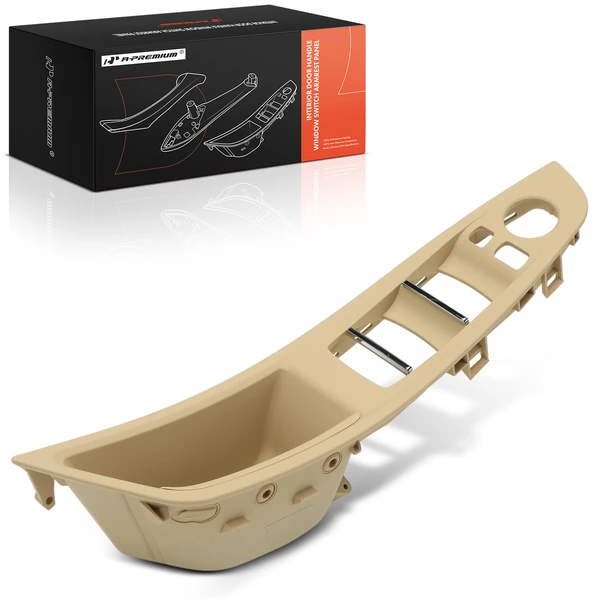 Front Driver Beige Interior Door Handle Window Switch Armrest Panel for BMW F10