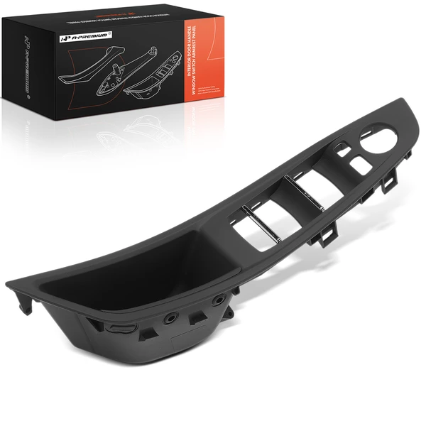 Front Driver Black Interior Door Handle Window Switch Armrest Panel for BMW F10 M5