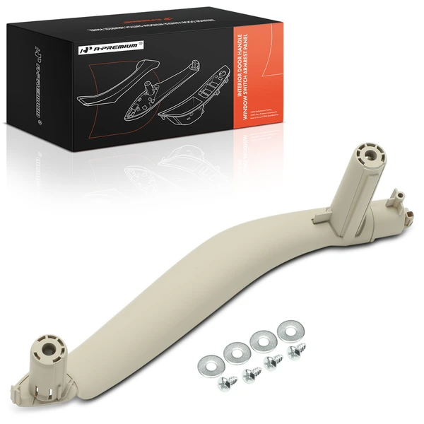 Passenger Oyster Interior Door Pull Handle Trim for BMW X5 2014-2018 X6 F15 F16