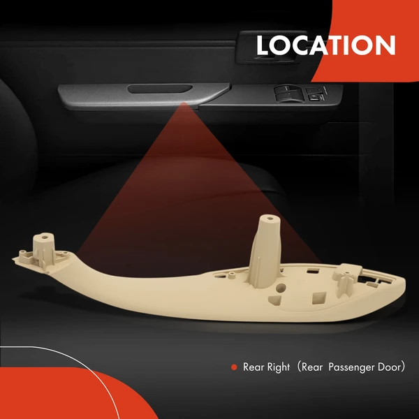 Rear Passenger Interior Door Pull Handle Trim for BMW 320i 328i 330i xDrive F30 F31