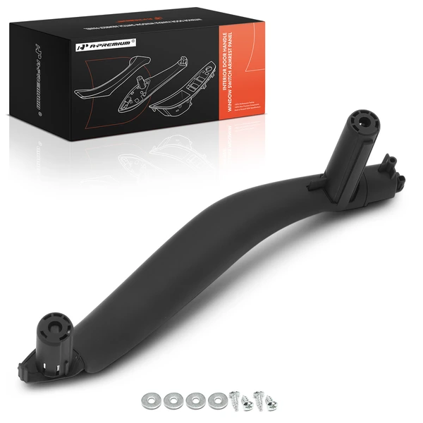 Passenger Black Interior Door Pull Handle Panel for BMW X5 2014-2018 X6 F15 F16