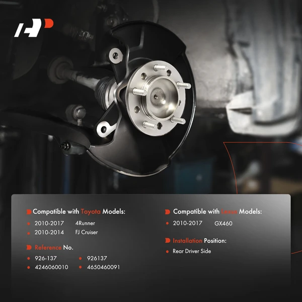 Rear Driver Drive Axle Shaft Assembly for Toyota 4Runner 2010-2017 FJ Cruiser