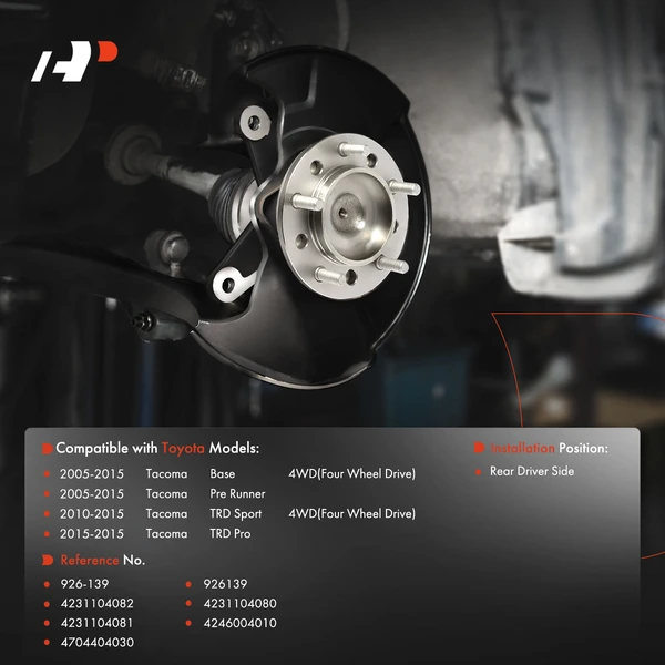 Rear Driver Drive Axle Shaft Assembly for Toyota Tacoma 2005-2015