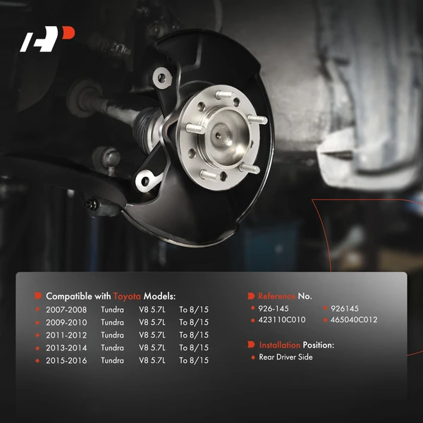 Rear Driver Drive Axle Shaft Assembly for Toyota Tundra 2007-2016 V8 5.7L