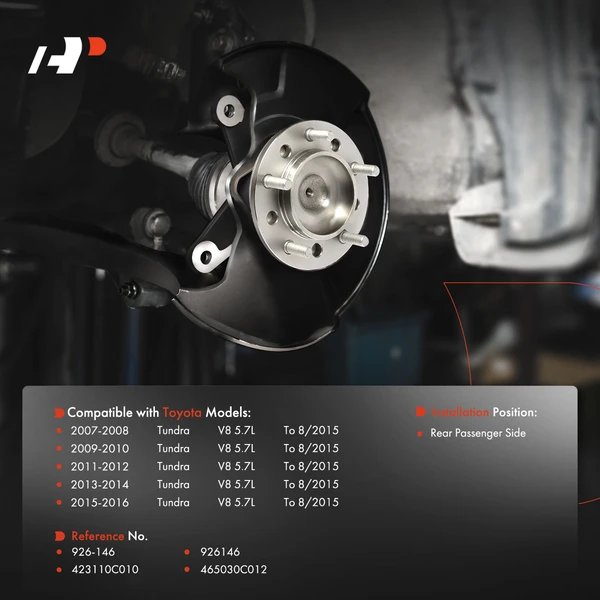 Rear Passenger Drive Axle Shaft Assembly for Toyota Tundra 2007-2016 5.7L