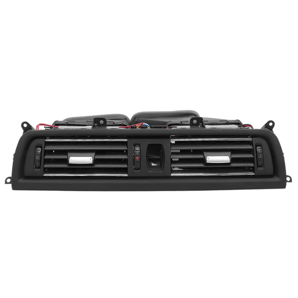 Center Dash AC Heater Air Vent Black and Chrome for BMW 528i 528i xDrive 530i
