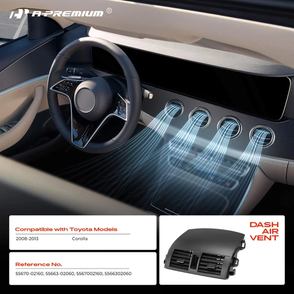 Center Dash AC Heater Air Vent for Toyota Corolla 2008-2013