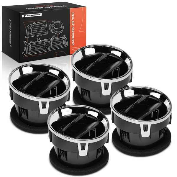 4 Pcs Front Driver & Passenger Black Dashboard AC Air Vent for Ford F-150 2009-2014