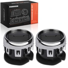 2 Pcs Front Center Black & Chrome Dash Air Vent for 2015-2022 Ford Mustang